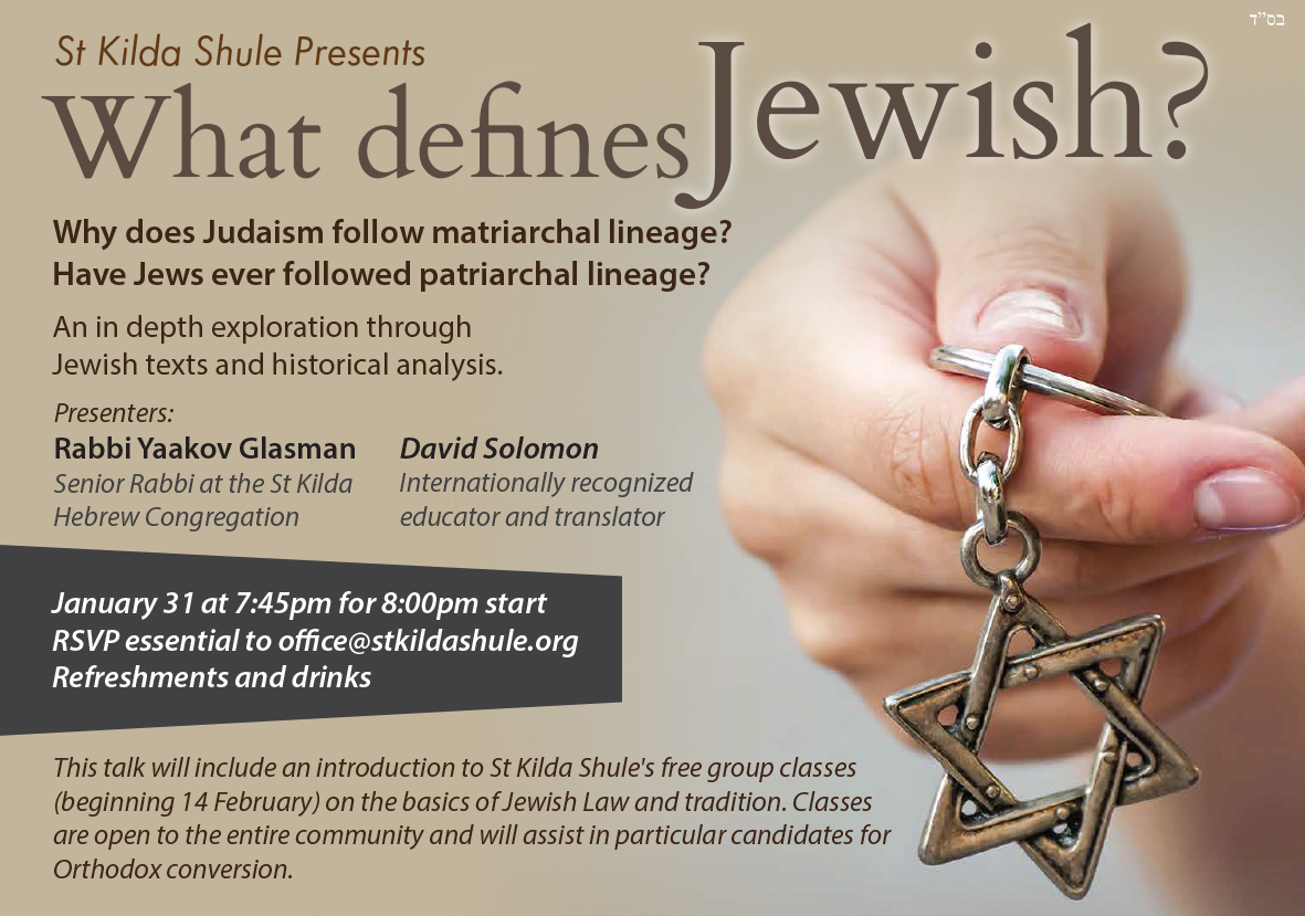 What defies JEWISH - Events