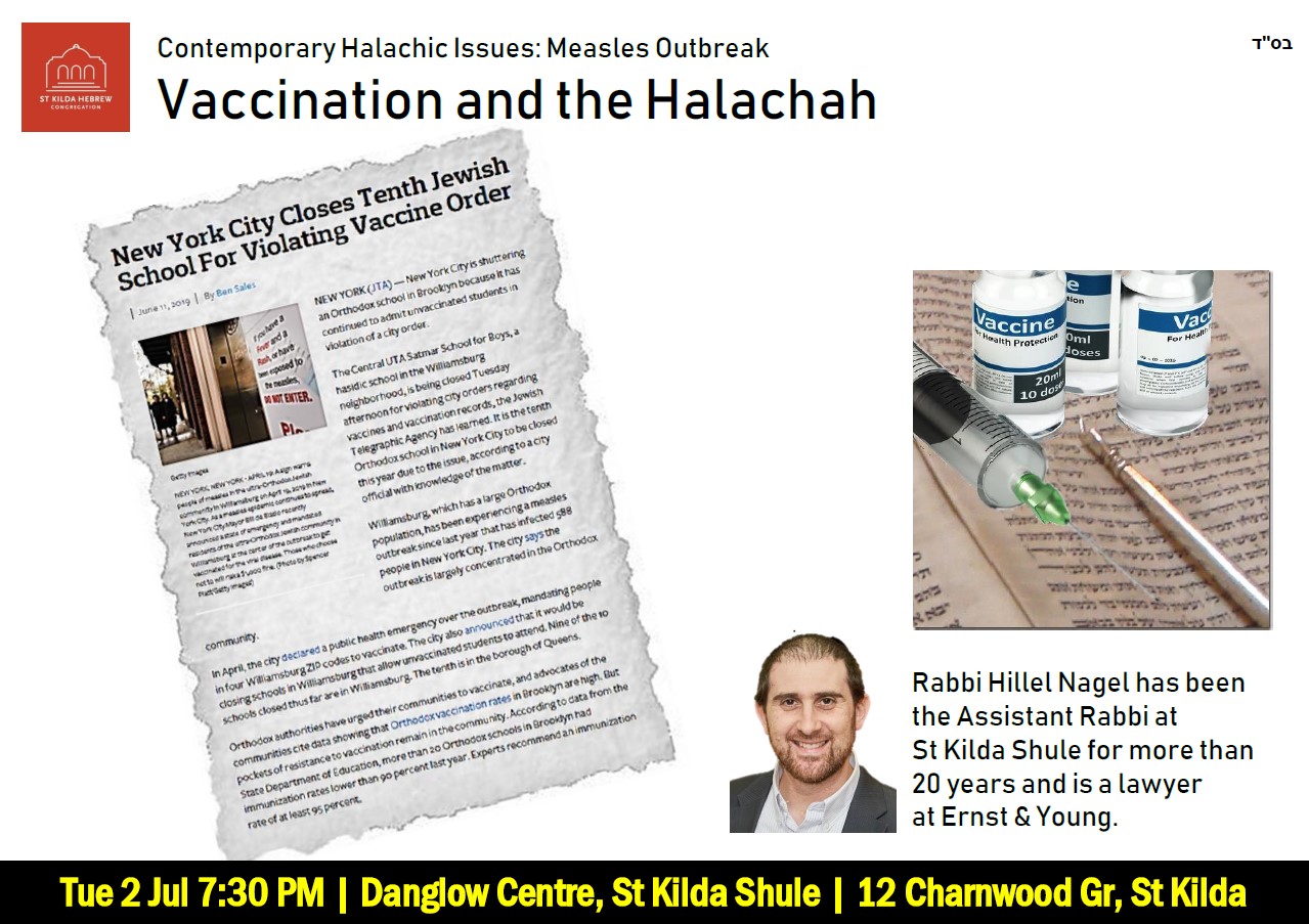 Vaccination and the Halachah - Events